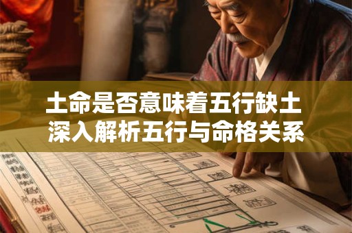 土命是否意味着五行缺土 深入解析五行与命格关系