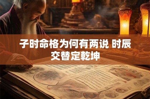 子时命格为何有两说 时辰交替定乾坤