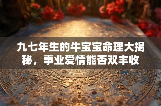 九七年生的牛宝宝命理大揭秘，事业爱情能否双丰收