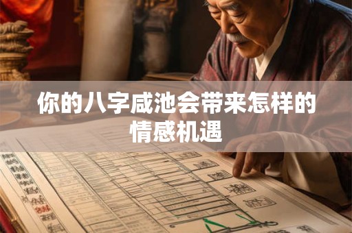 你的八字咸池会带来怎样的情感机遇