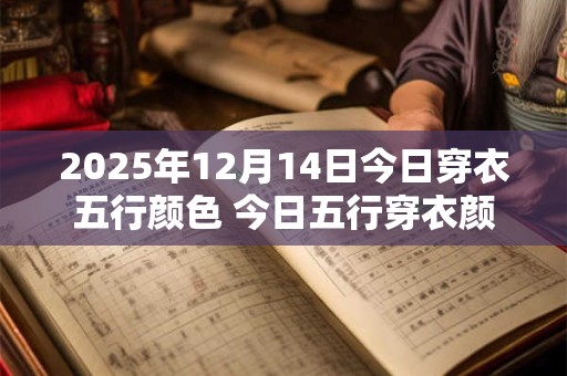 2025年12月14日今日穿衣五行颜色 今日五行穿衣颜色搭配！