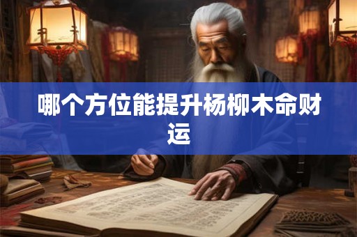 哪个方位能提升杨柳木命财运