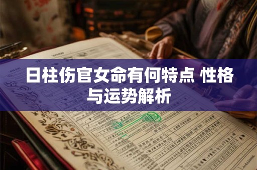 日柱伤官女命有何特点 性格与运势解析