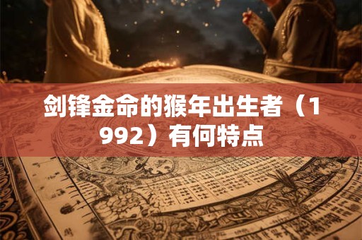 剑锋金命的猴年出生者（1992）有何特点