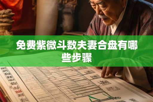 免费紫微斗数夫妻合盘有哪些步骤