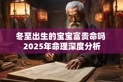 冬至出生的宝宝富贵命吗 2025年命理深度分析