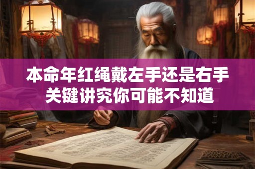 本命年红绳戴左手还是右手 关键讲究你可能不知道