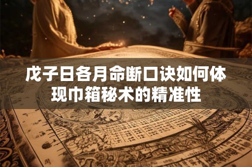 戊子日各月命断口诀如何体现巾箱秘术的精准性