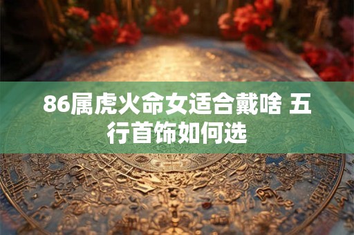 86属虎火命女适合戴啥 五行首饰如何选