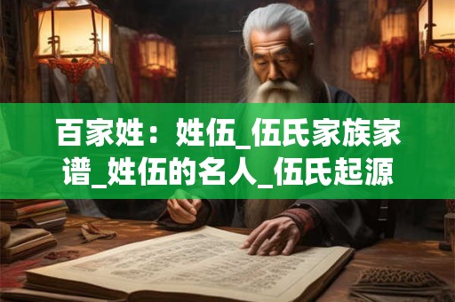 百家姓：姓伍_伍氏家族家谱_姓伍的名人_伍氏起源