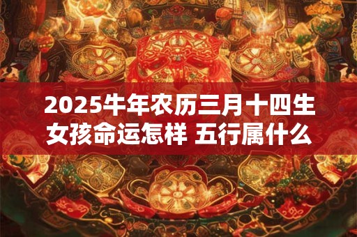2025牛年农历三月十四生女孩命运怎样 五行属什么 2025牛年农历三月十四生女孩命运怎样 五行属什么