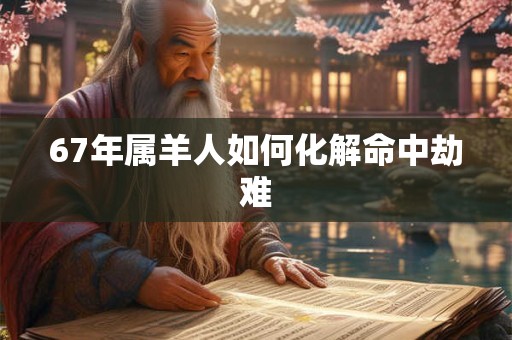 67年属羊人如何化解命中劫难