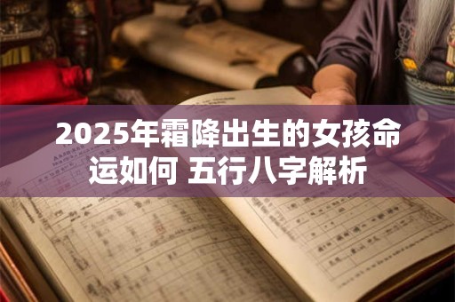 2025年霜降出生的女孩命运如何 五行八字解析