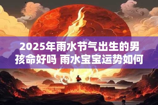 2025年雨水节气出生的男孩命好吗 雨水宝宝运势如何