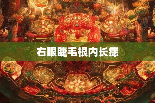 右眼睫毛根内长痣