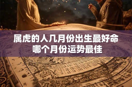 属虎的人几月份出生最好命 哪个月份运势最佳