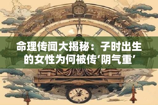 命理传闻大揭秘：子时出生的女性为何被传‘阴气重’