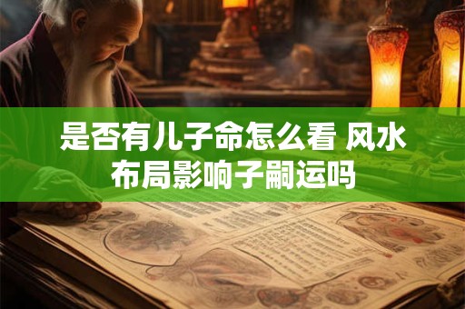 是否有儿子命怎么看 风水布局影响子嗣运吗