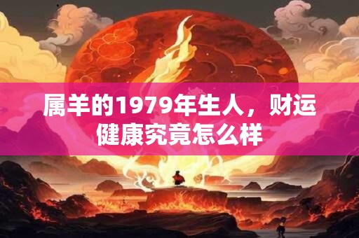 属羊的1979年生人，财运健康究竟怎么样