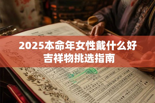 2025本命年女性戴什么好 吉祥物挑选指南