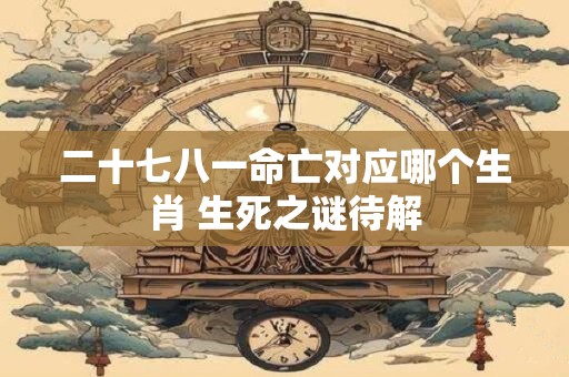 二十七八一命亡对应哪个生肖 生死之谜待解