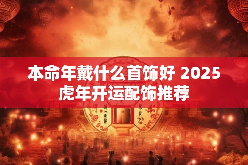 本命年戴什么首饰好 2025虎年开运配饰推荐