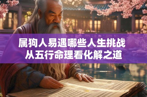 属狗人易遇哪些人生挑战 从五行命理看化解之道
