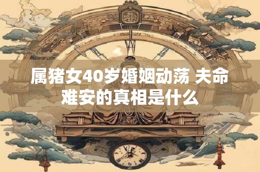 属猪女40岁婚姻动荡 夫命难安的真相是什么
