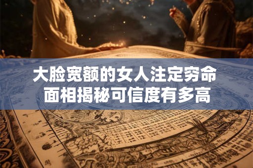大脸宽额的女人注定穷命 面相揭秘可信度有多高