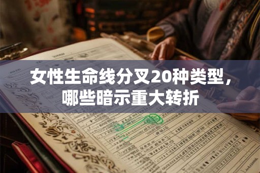 女性生命线分叉20种类型，哪些暗示重大转折