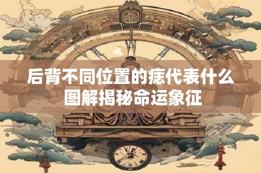 后背不同位置的痣代表什么 图解揭秘命运象征