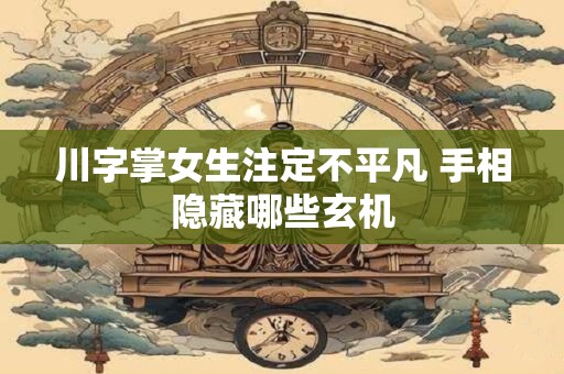 川字掌女生注定不平凡 手相隐藏哪些玄机