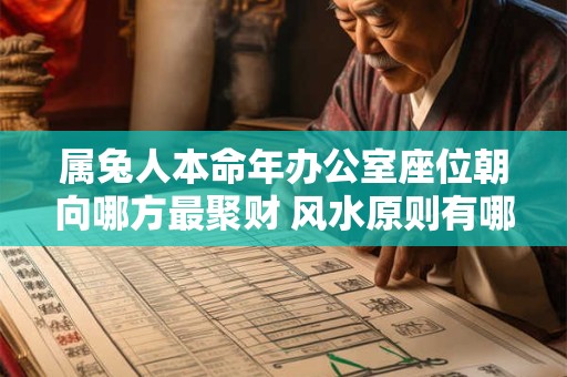 属兔人本命年办公室座位朝向哪方最聚财 风水原则有哪些