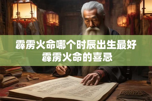 霹雳火命哪个时辰出生最好 霹雳火命的喜忌 霹雳火命哪个时辰出生最好 霹雳火命的喜忌