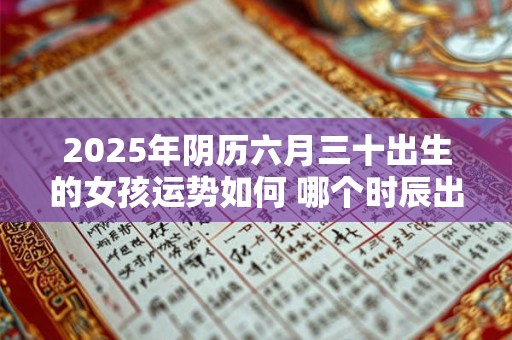 2025年阴历六月三十出生的女孩运势如何 哪个时辰出生好 2025年阴历六月三十出生的女孩运势如何 哪个时辰出生好