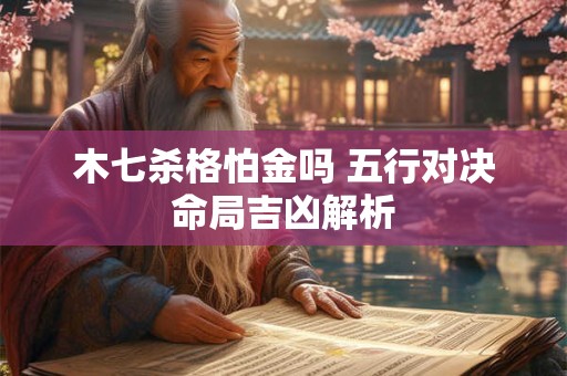 木七杀格怕金吗 五行对决命局吉凶解析