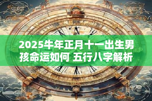 2025牛年正月十一出生男孩命运如何 五行八字解析