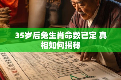 35岁后兔生肖命数已定 真相如何揭秘