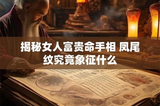 揭秘女人富贵命手相 凤尾纹究竟象征什么