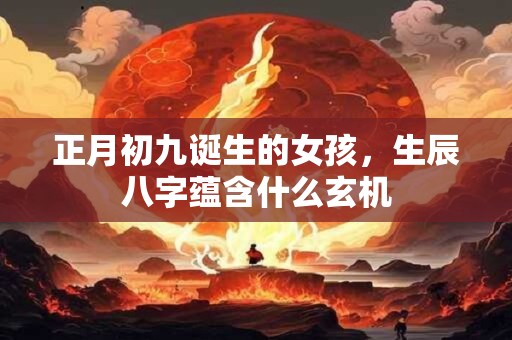 正月初九诞生的女孩，生辰八字蕴含什么玄机