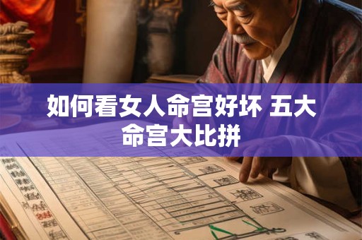 如何看女人命宫好坏 五大命宫大比拼