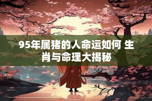 95年属猪的人命运如何 生肖与命理大揭秘