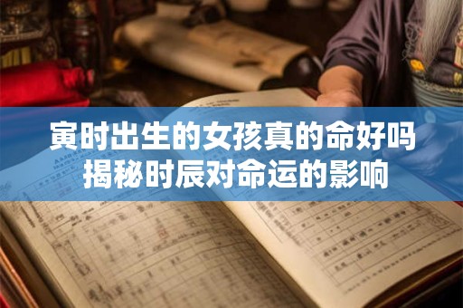 寅时出生的女孩真的命好吗 揭秘时辰对命运的影响