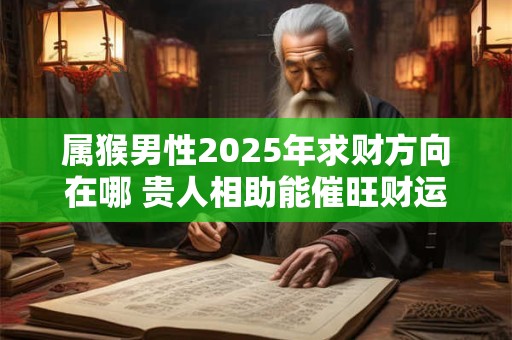 属猴男性2025年求财方向在哪 贵人相助能催旺财运吗