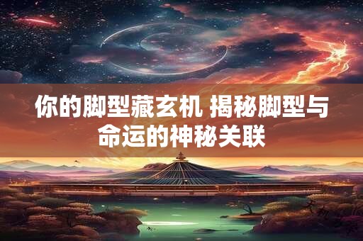 你的脚型藏玄机 揭秘脚型与命运的神秘关联