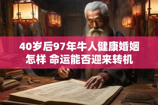 40岁后97年牛人健康婚姻怎样 命运能否迎来转机