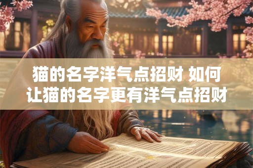 猫的名字洋气点招财 如何让猫的名字更有洋气点招财效果更好