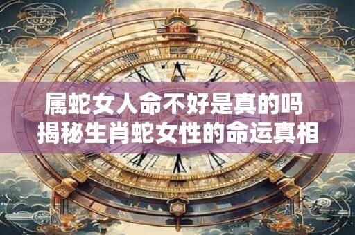 属蛇女人命不好是真的吗 揭秘生肖蛇女性的命运真相