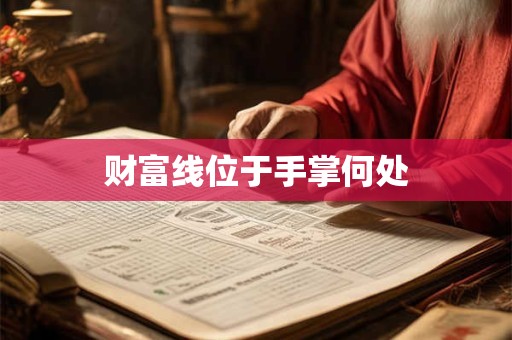 财富线位于手掌何处