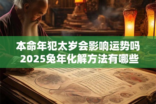 本命年犯太岁会影响运势吗 2025兔年化解方法有哪些
